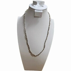 Kenneth Cole Reaction Long Gold metal and Red string necklace